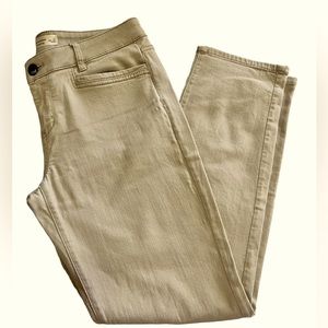 J.JILL SLIM BOYFRIEND STRAIGHT LEG KHAKI DENIM JEANS